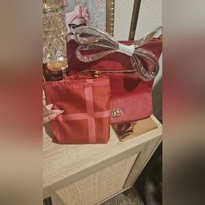 Joy Mangano Red CBdy and Shoppers Tote